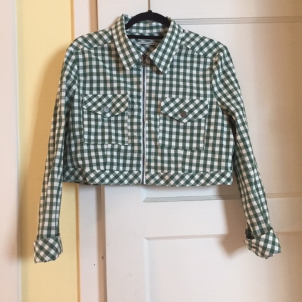 UO gingham jacket cropped - Picture 2 of 3